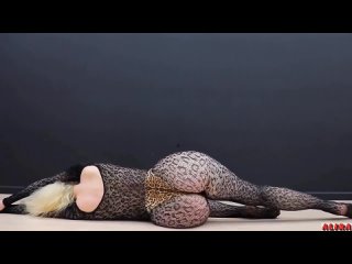 gymnastics plastic yoga-beautiful female body